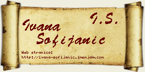 Ivana Sofijanić vizit kartica